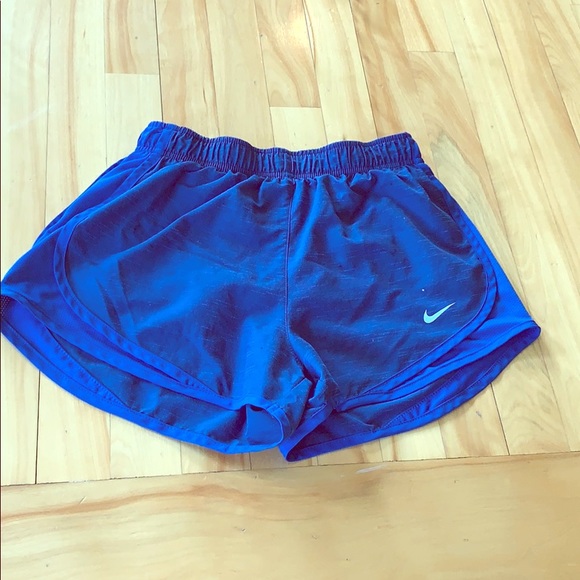 Nike blue Dri-Fit athletic shorts. - Picture 1 of 2